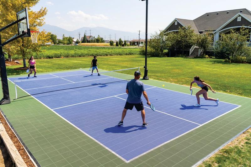 室外匹克球场拼装运动地板工程案例