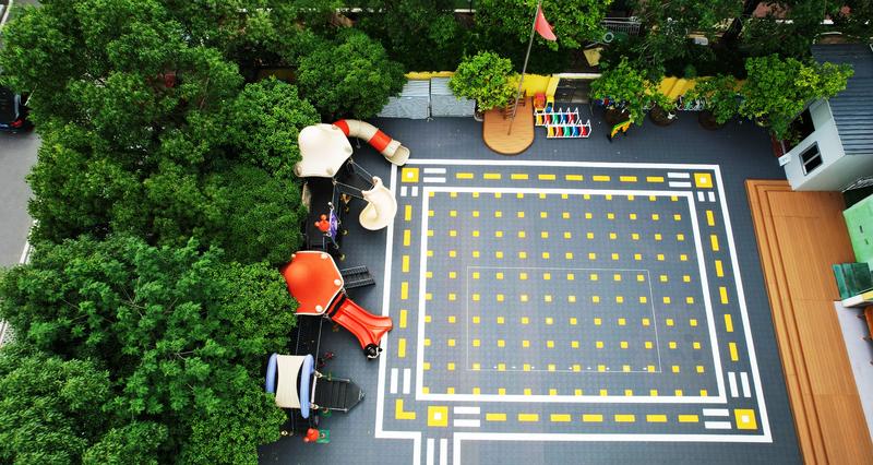 温州府前幼儿园拼装运动地板活动场地工程