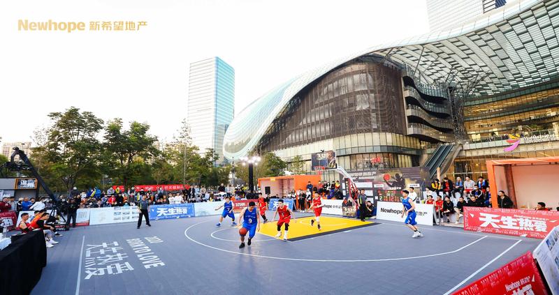 新希望杯街头篮球赛事拼装运动地板工程
